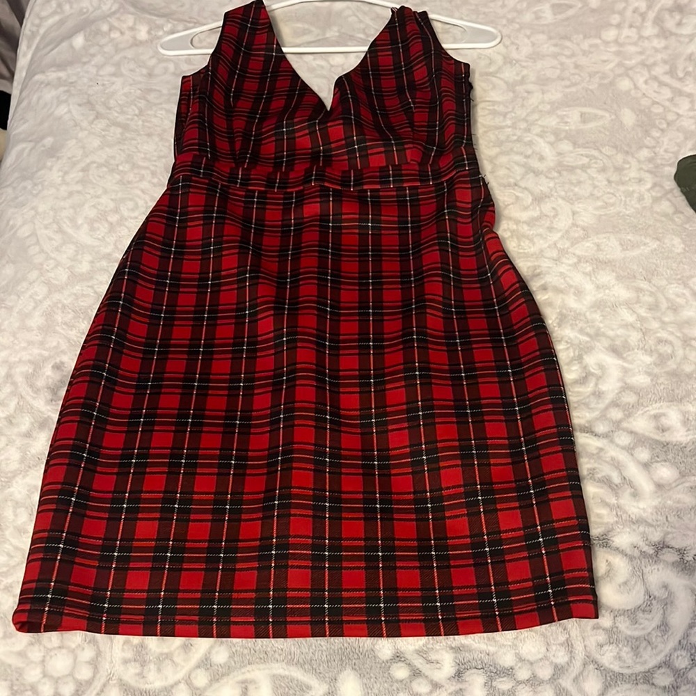 plaid dress